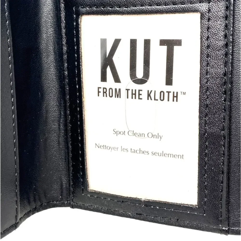 NWOT ~ KUT FROM THE KLOTH Women's Long Black & White Stripe Wallet